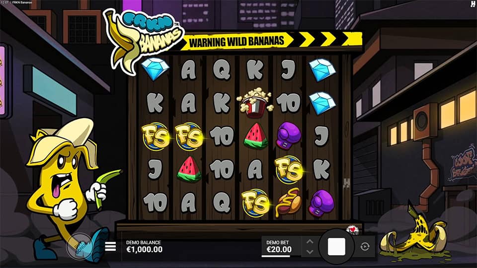 FRKN Bananas slot free spins