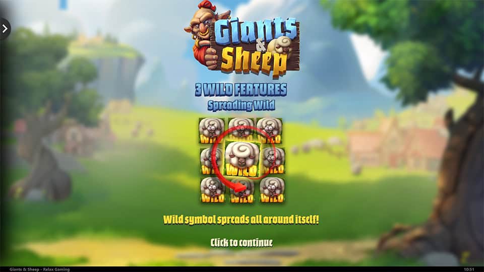 Giants Sheep slot features