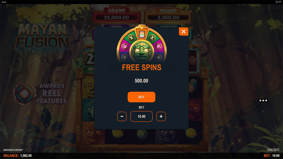 Mayan Fusion slot bonus buy