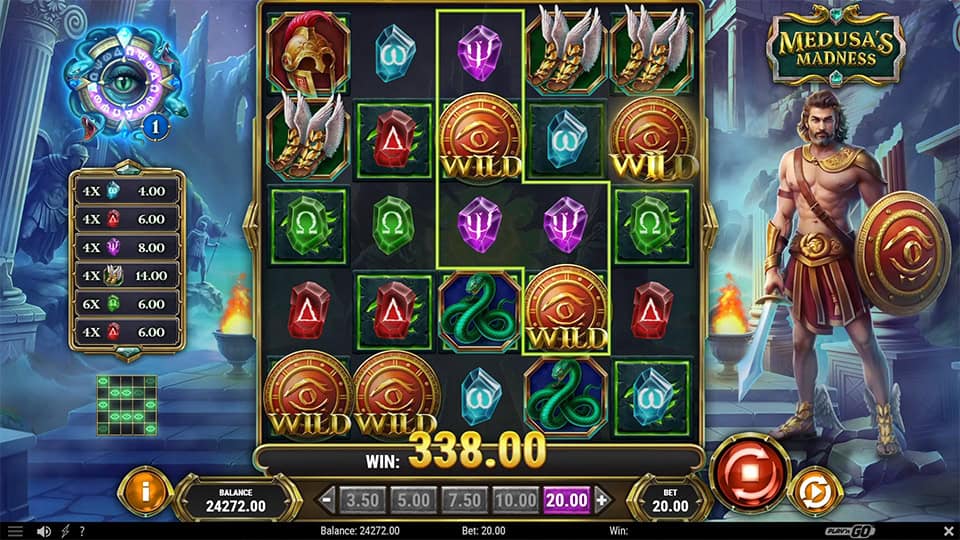 Medusas Madness slot wild symbol