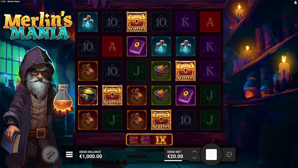 Merlins Mania slot free spins