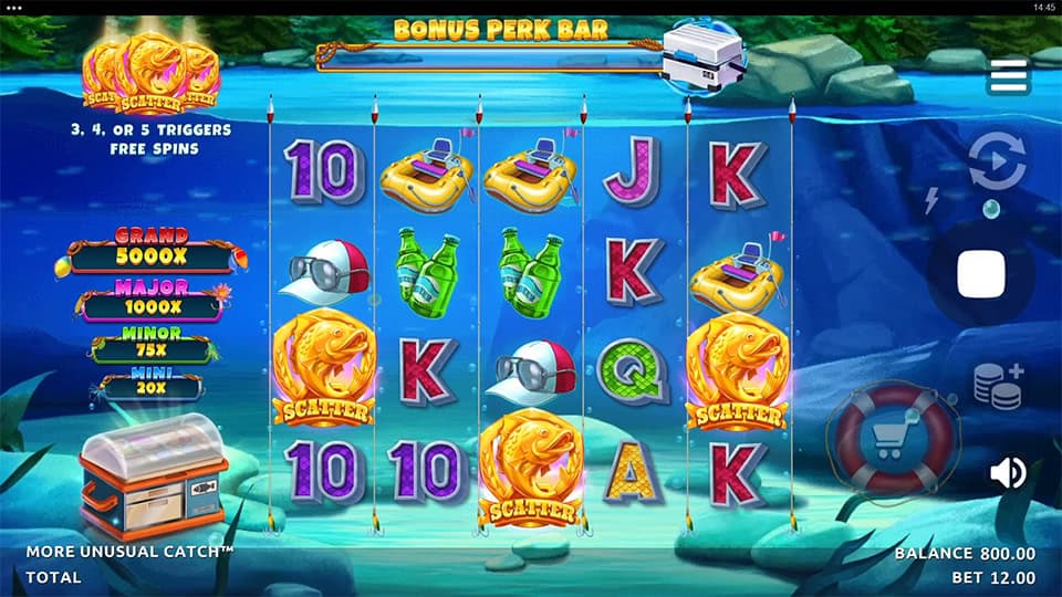 More Unusual Catch slot free spins