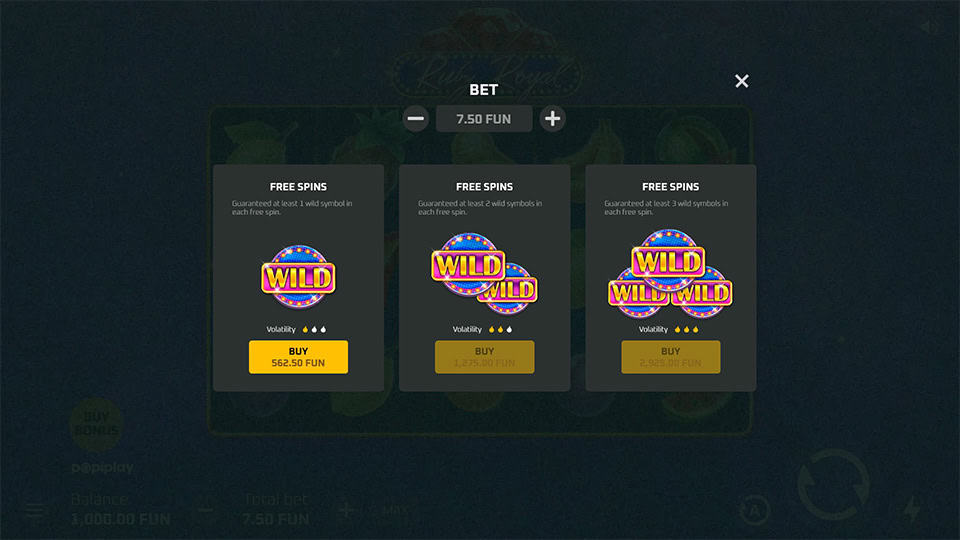 Ruby Royal slot bonus buy