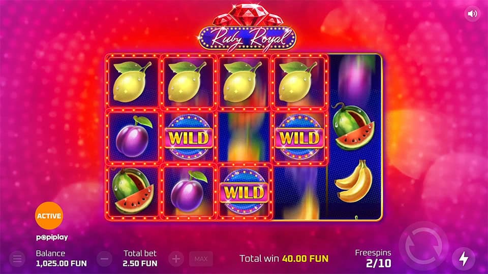 Ruby Royal slot feature wild