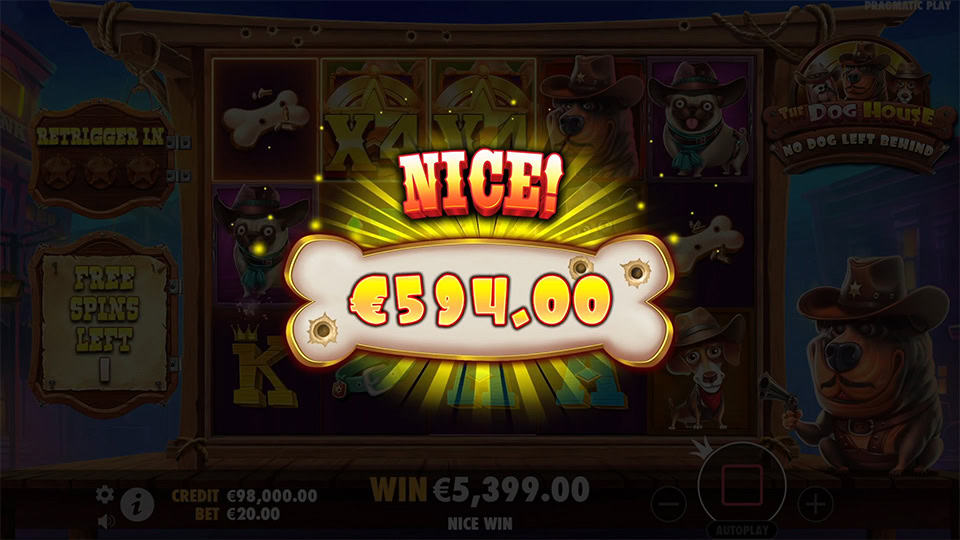 The Dog House No Dog Left Behind slot big win