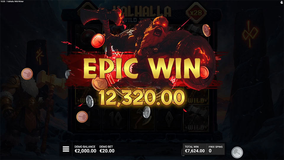 Valhalla Wild Winter slot big win