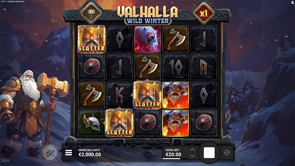 Valhalla Wild Winter slot free spins