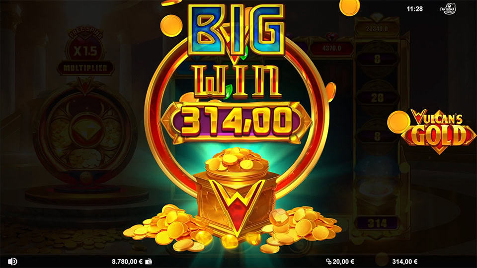 Vulcans Gold slot big win