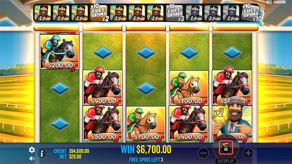 Big Bass Return to the Races slot feature horse symbol