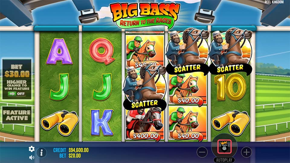 Big Bass Return to the Races slot free spins