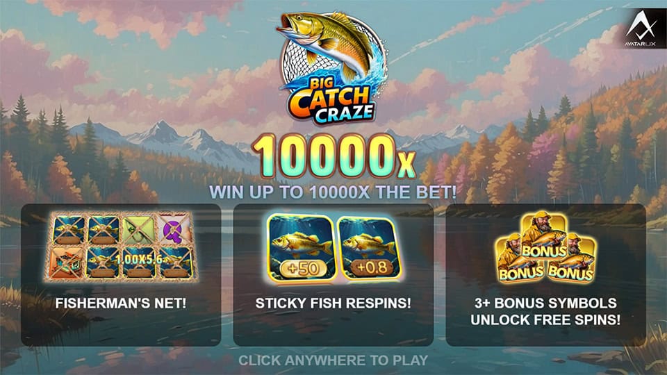 Big Catch Craze slot features