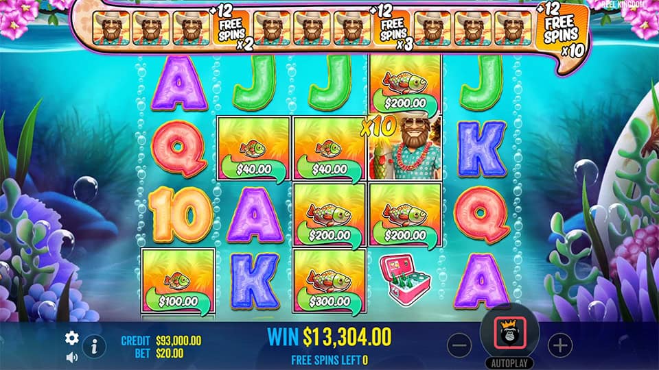 Bigger Bass Splash slot feature fisherman