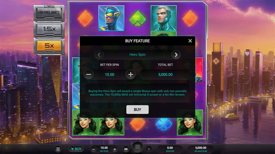 Immortal 5 slot bonus buy