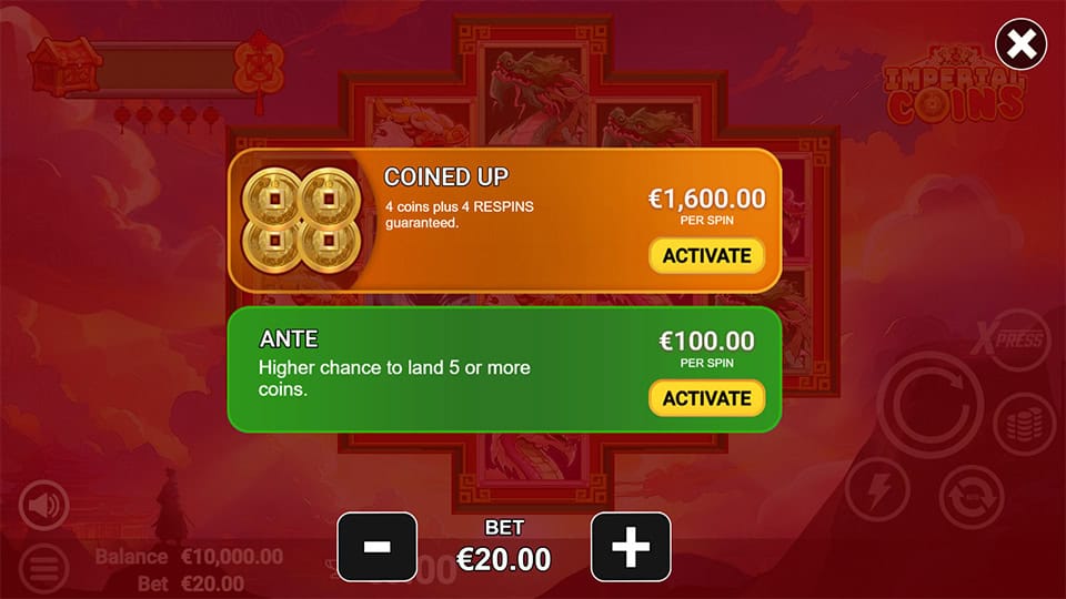 Imperial Coins slot bonus buy