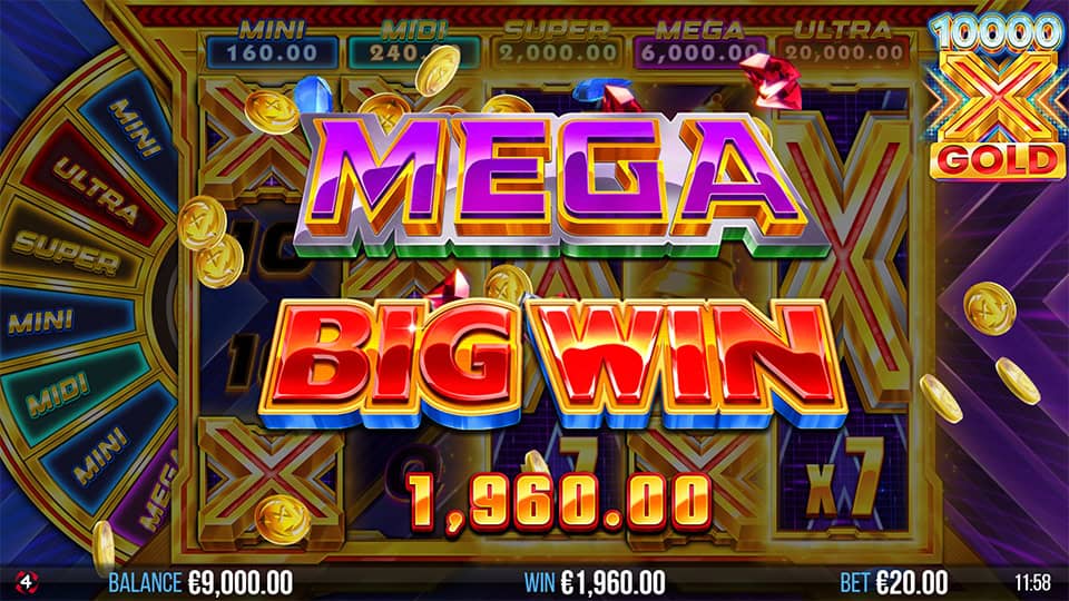 10000x Gold slot big win