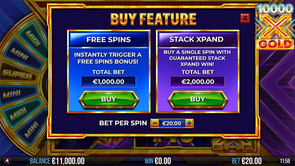 10000x Gold slot bonus buy