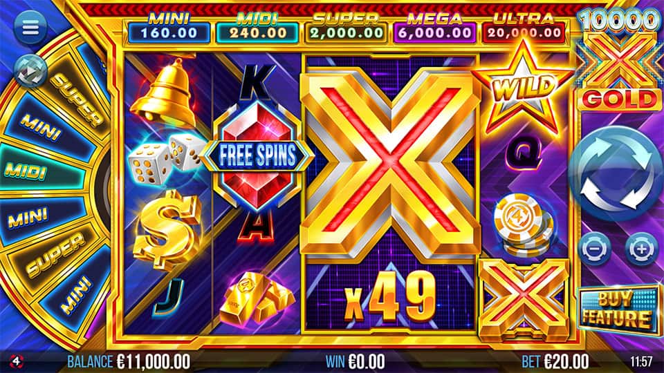 10000x Gold slot