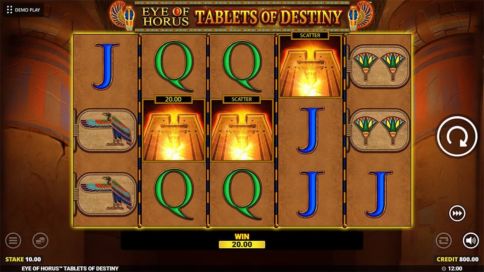 Eye of Horus Tablets of Destiny slot free spins