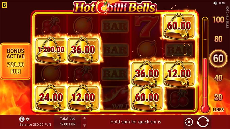 Hot Chilli Bells slot free spins