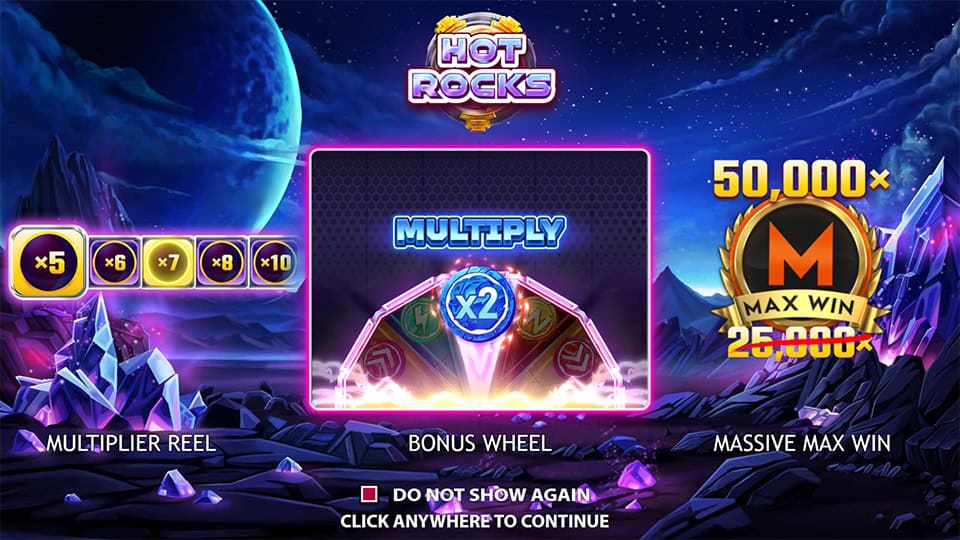 Hot Rocks slot features