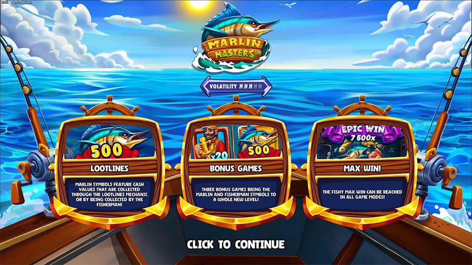 Marlin Masters slot features