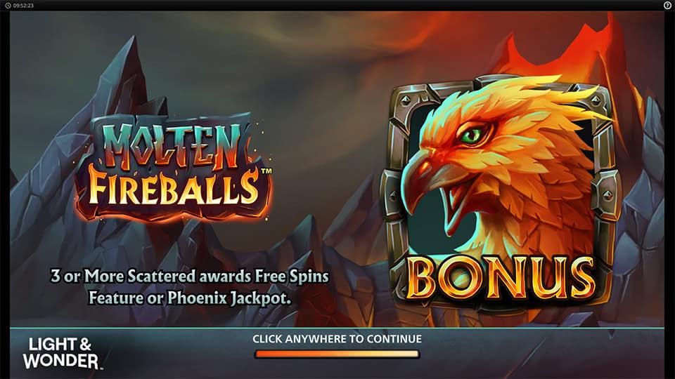 Molten Fireballs slot features