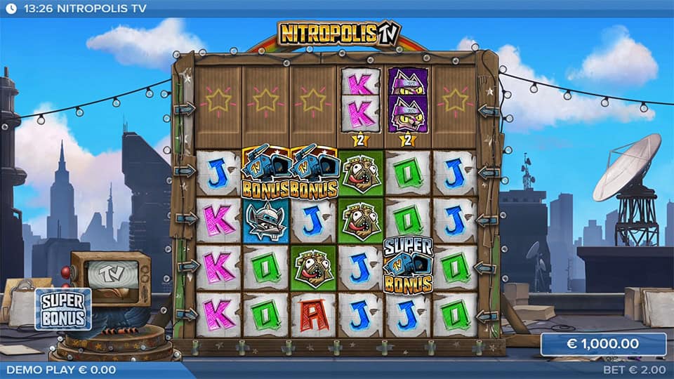 Nitropolis TV slot free spins