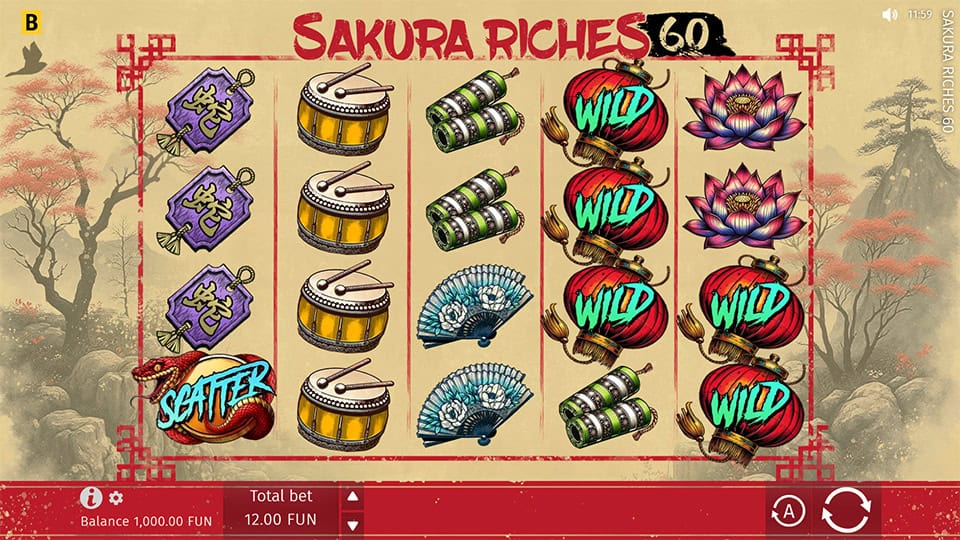 Sakura Riches 60 slot